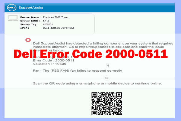 Dell error code